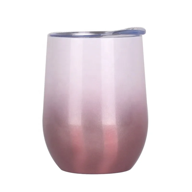
Double Wall Tumbler Cups Vacuum Insulation Coffee Mug 304 Stainless Steel Stemless 12ozgradual change Pattern Custom Tumbler 