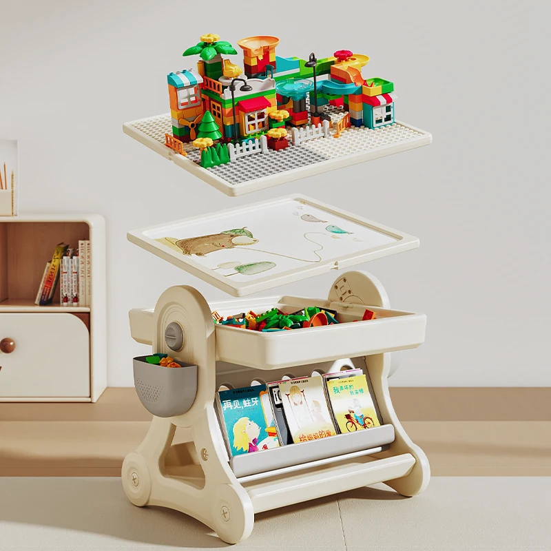 Preschool Desks Multifunctional Painting Building Blocks Table Toy Water Sand Table Activity Child Kids Table and Chair