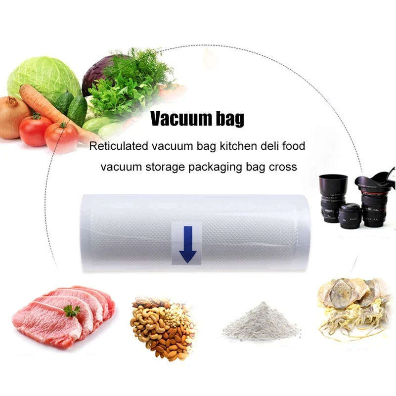 20cm Width Vacuum Sealer Bags Vacuum Sealer Rolls Food Magic Seal Storage!