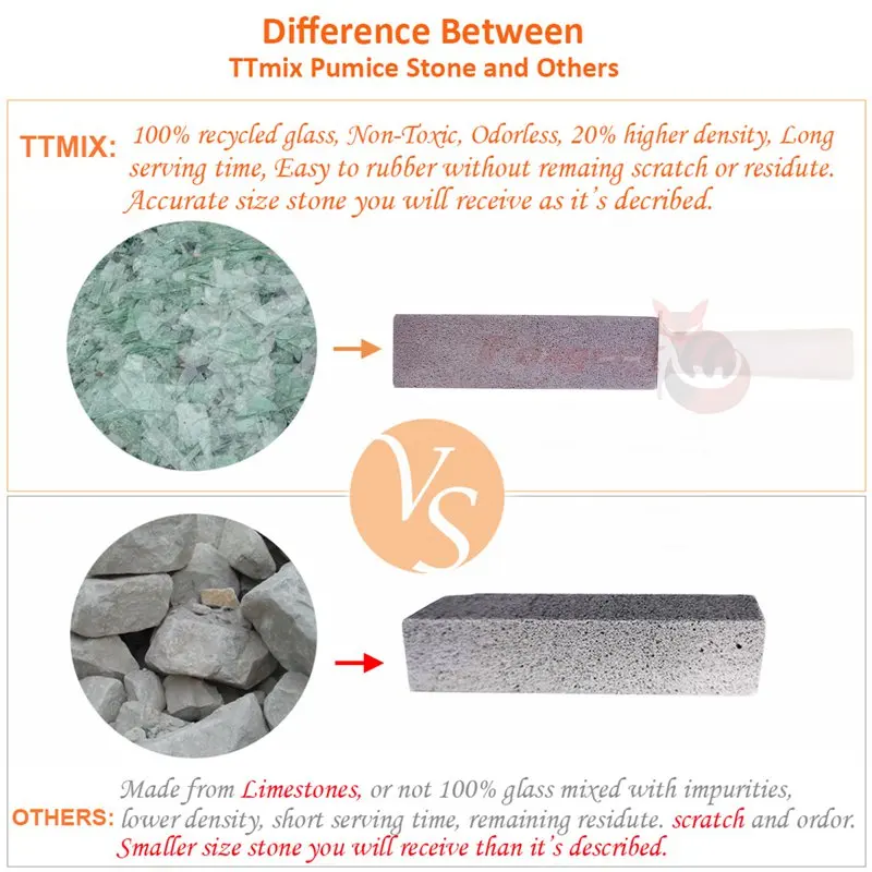 New Design 5in1 Set 5PCs Pumice Stone Brush with 1PCs Brush Holder Storage Case Toilet Bowl Cleaner for Porcelain Stain Remover