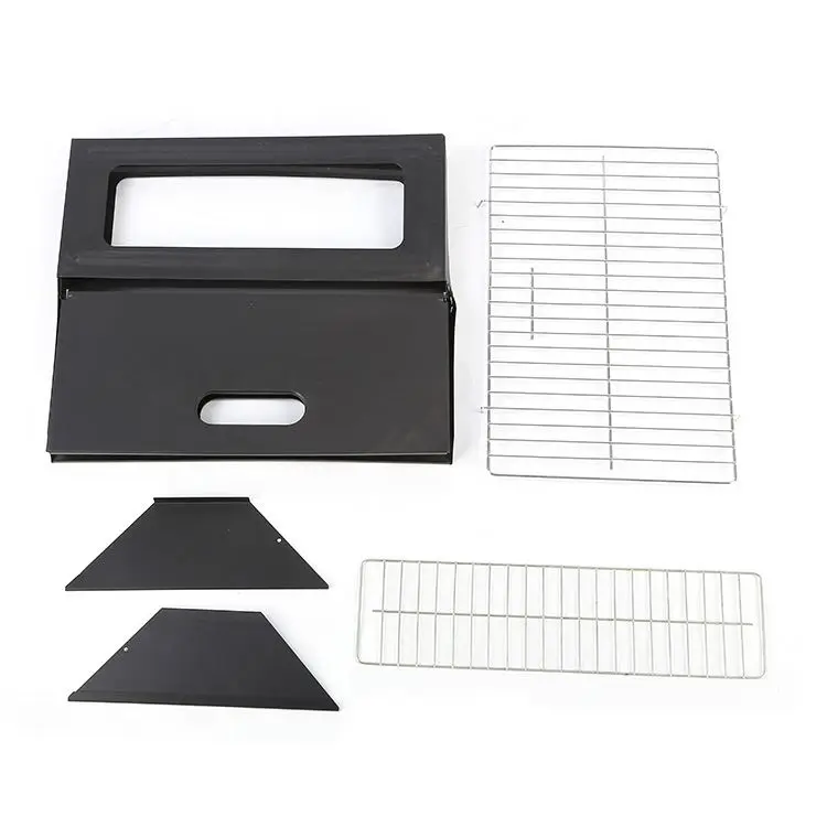 Small Size of X Style Japanese Notebook Foldable/Folding BBQ Barbecue Kebab Charcoal Camping Grills