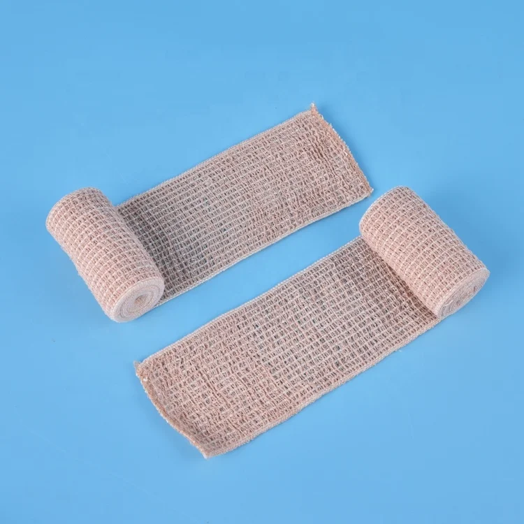 Shaoxing manufacture medical hospital 100 yard comfortable elastic gauze rolls bandage