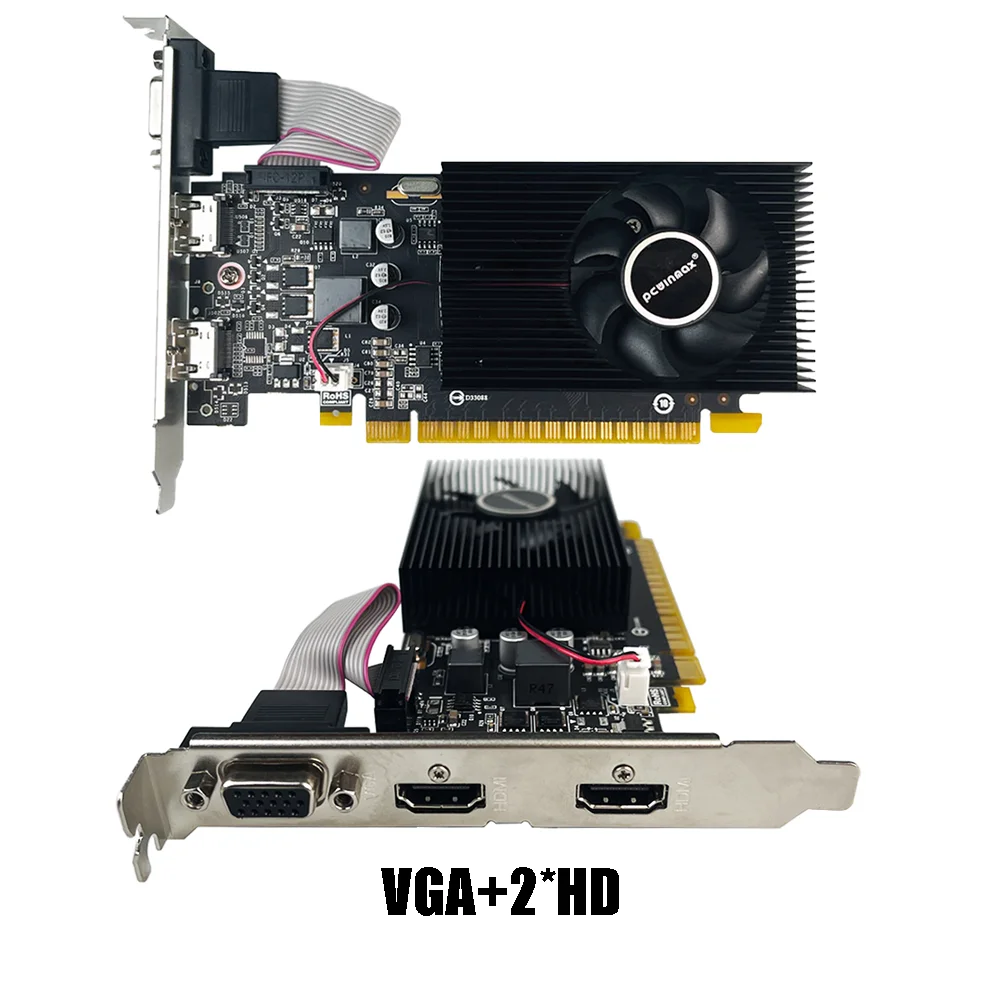 PCWINMAX Wholesale Geforce GT730 4GB 2GB DDR5 64BIT Low Profile PC Graphics Card VGA Video Card