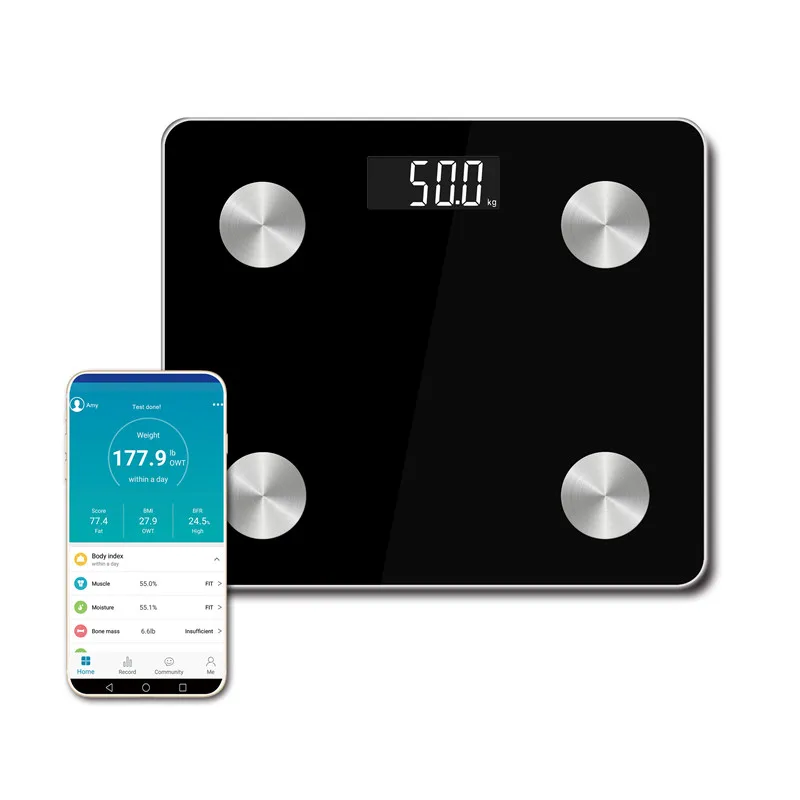 2024 New Weight Body Fat Scale Blue Tooth Electronic Bathroom Weighing Scales with App