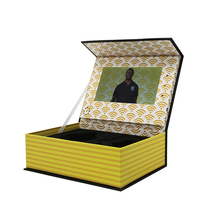 10.1 Inch Fashion Lcd Screen Video Ring Jewelry Gift Tv Brochure Packaging Box For Luxuries Promotion Advertising