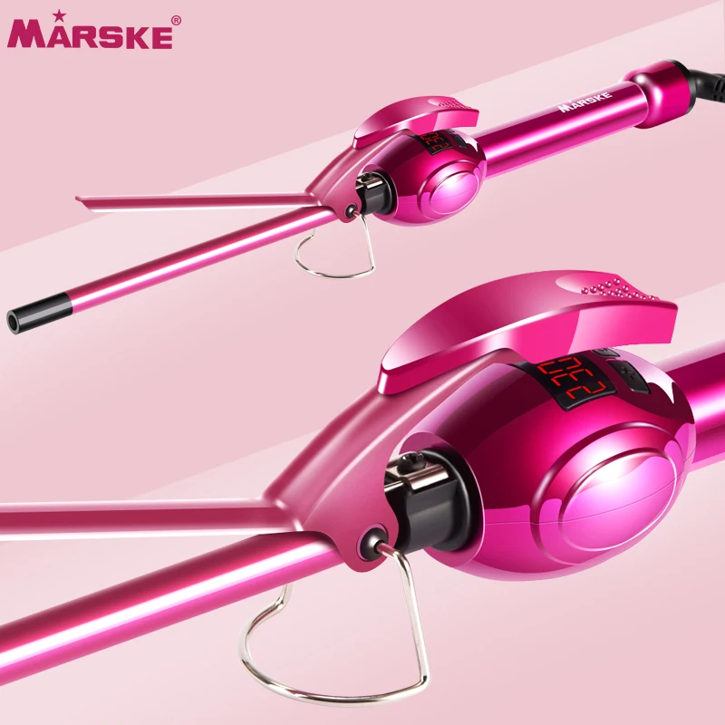 MRASKE  9mm Home Use Electric Iron For Women Ceramic  Long-Lasting Shape Without Collapse Machine Professional LCD Hair Curler