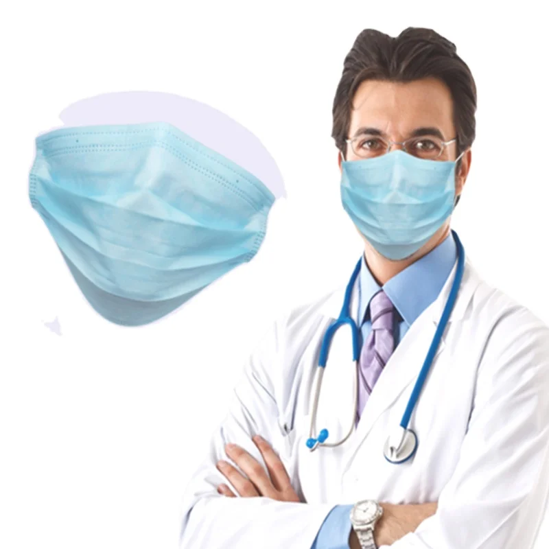 Astm уровень пыли 3ply ткань 3-слойные фанерные активированный masker уголь кейс 3 слоя маска синий одноразовые медицинские маски для