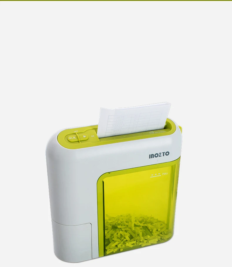 Customized Office Household Plastic 2L Transparent Shredder Small Portable Electric Shredder for Document, Mail, Staple