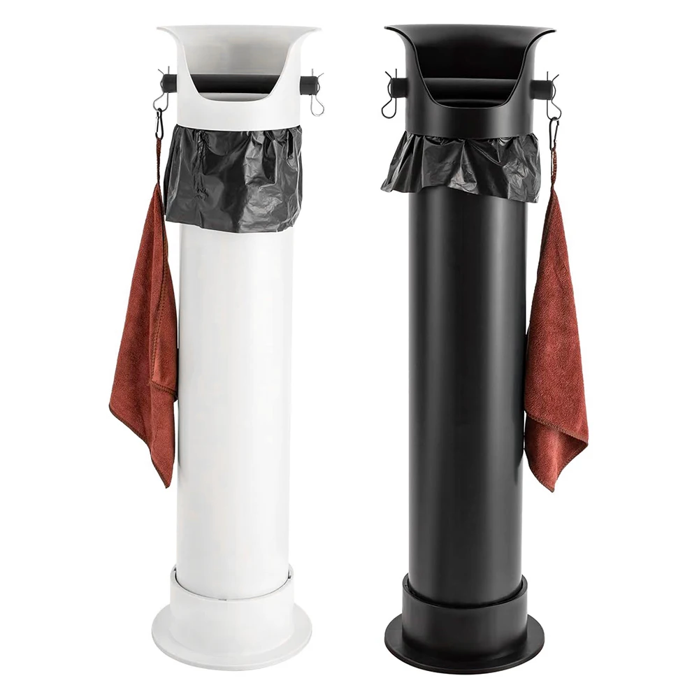 Vertical Standing Coffee Powder Slag Bucket ABS Commercial Espresso Knock Box Coffee Grounds Waste Bin For Restaurant