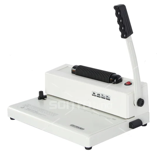 durable SONTO brand white S12 style spiral coil binding machine for A4 paper binding