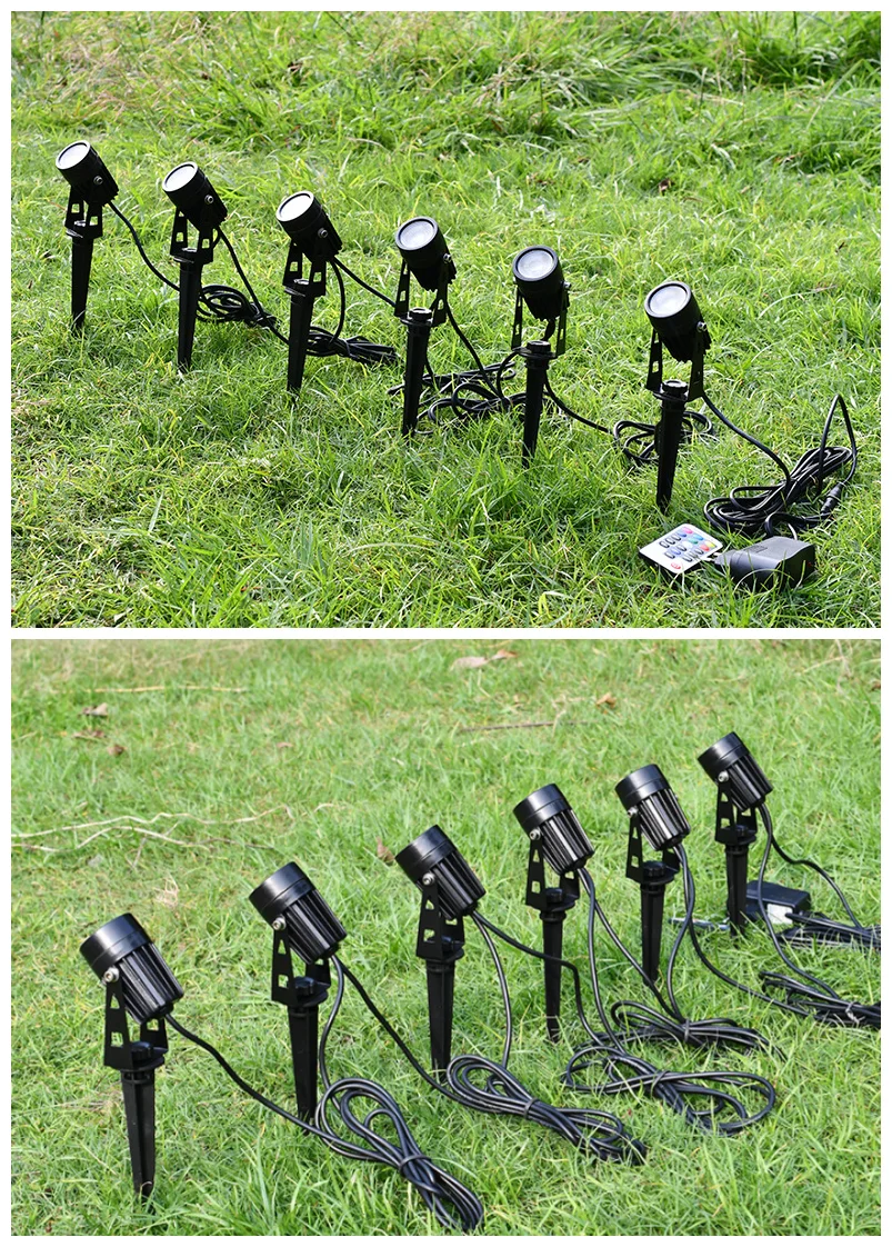 3W 5W 7W Modern Design Outdoor COB LED Garden Lawn Light Spike Lamp Spotlight Night Light Daylight 12V 110V 220V 240V Aluminum