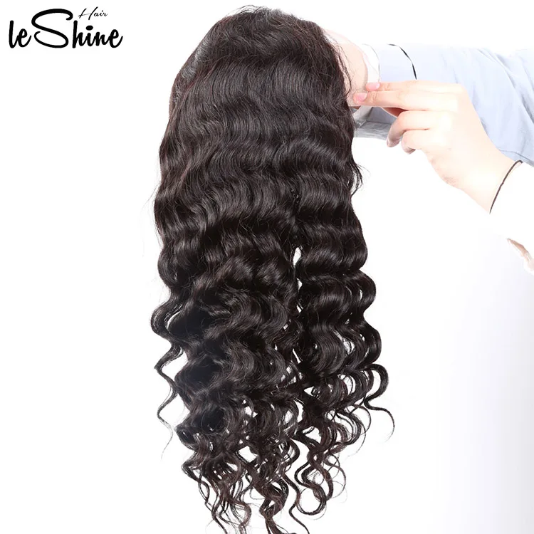 LeShine изготовленный на заказ полу парик человеческих волос 100% человеческие волосы Джерри локон человеческих волос парик