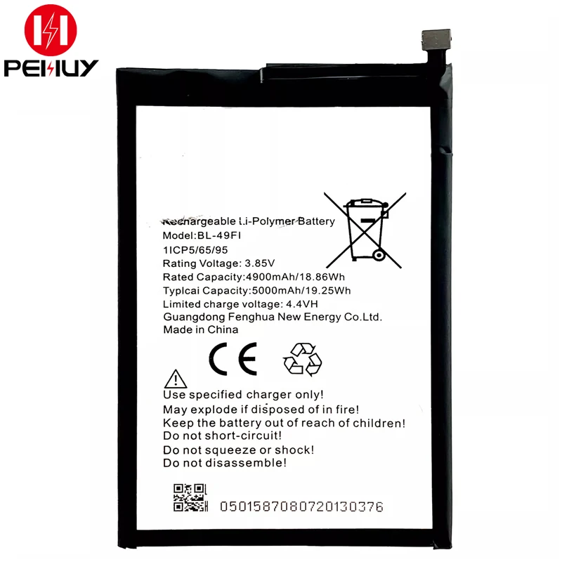 BL-49FI 5000mAh 3.8v lithium ion digital mobile phone batteries aaa for itel P36 P37 battery