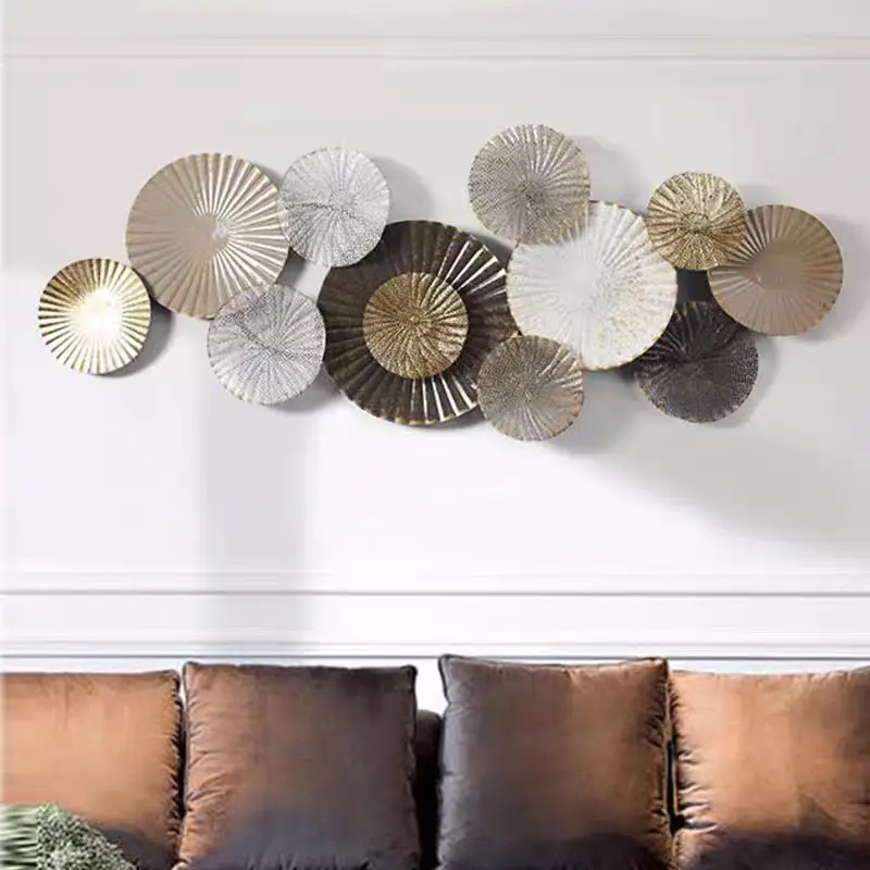 Large Metal Iron Decorative Wall Arts Colored Decorative Wall Hanging Art For Home Decoration Living Room