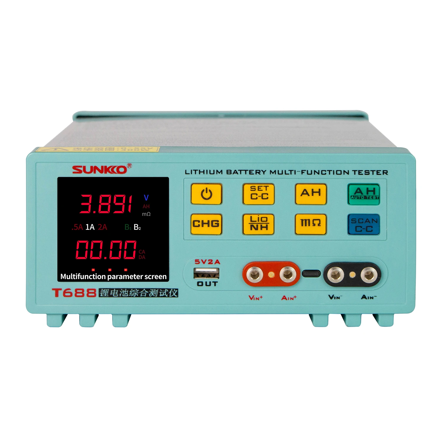 SUNKKO   T- 688 lithium battery capacity internal resistance comprehensive tester