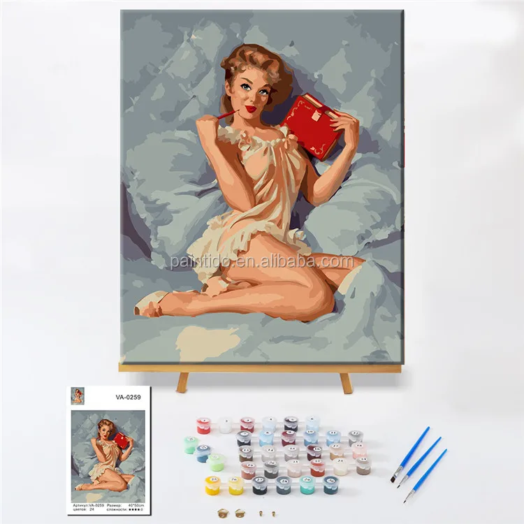 Paintido художественный портрет Цифровая живопись для взрослых декоративные по номерам