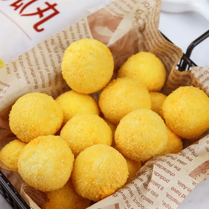 Chinese quick frozen instant glutinous rice food fried delicious taro and sweet potato starch balls