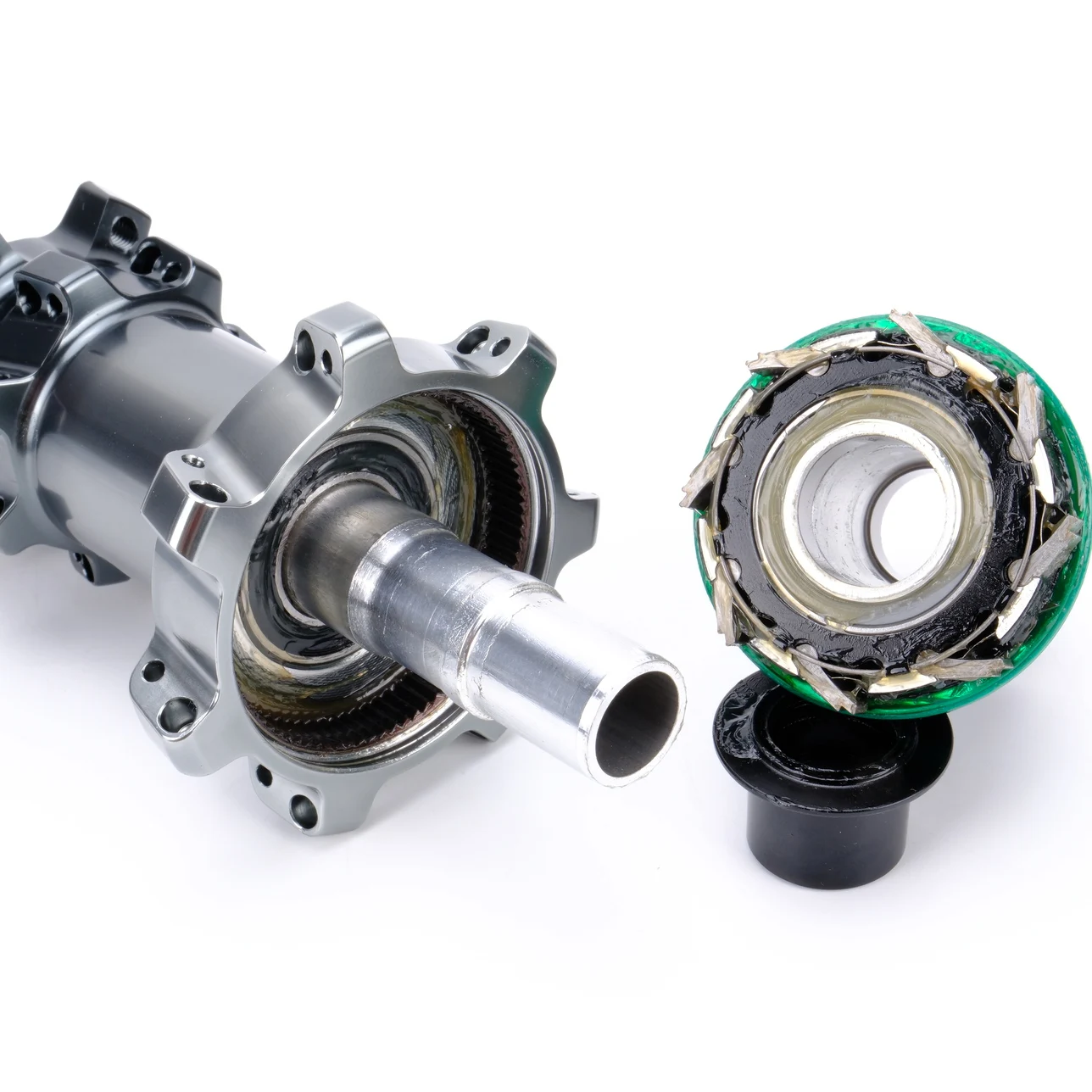 DM-916-F/R Mountain Bike Hub 8 Pawls  DIsc Brake Straight pull 24/28H HG/SPD/XD/MS Convertible Quick Release Thru Boost Axle MTB