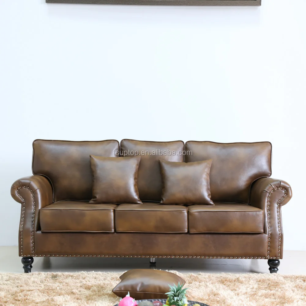 (SP-KS407)Wholesale modern sectional sofa living room furniture leather sofa set