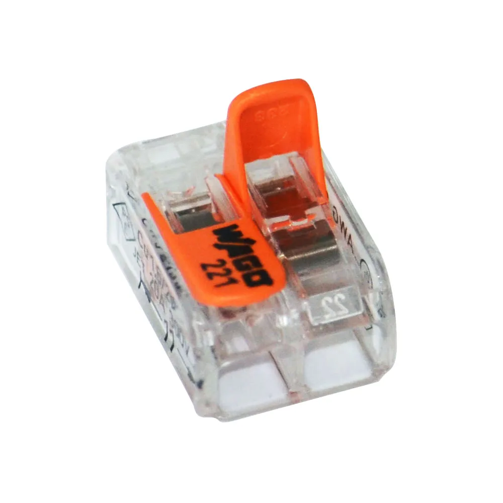 Wago оригинальный 221 вставной проводной разъем