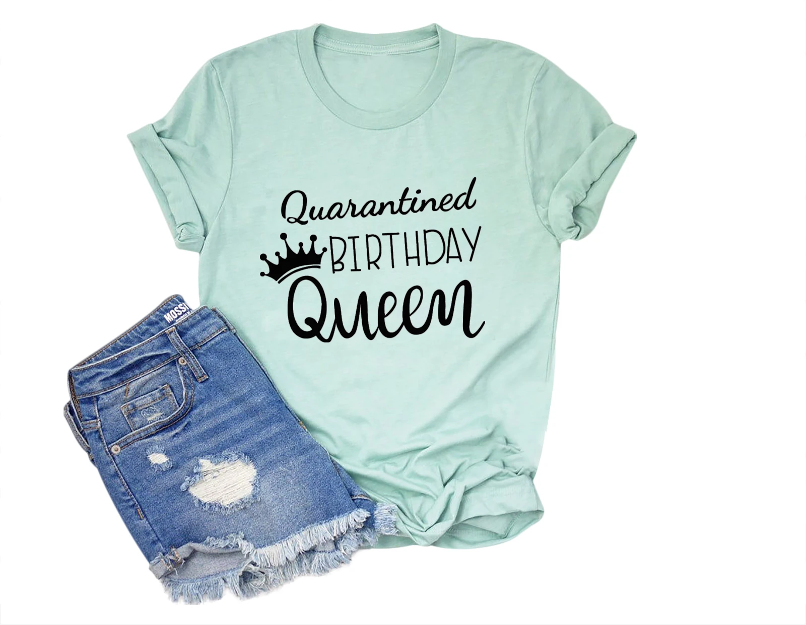 Женская футболка на день рождения с коротким рукавом Queen Tee