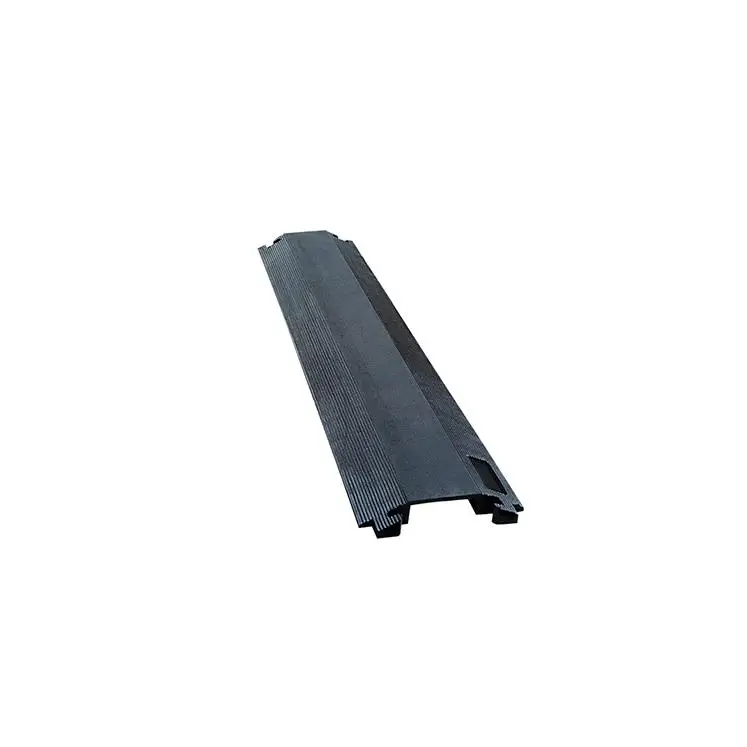 CE INDOOR Rubber 1 Channel Floor Flexible Office Cable Protector