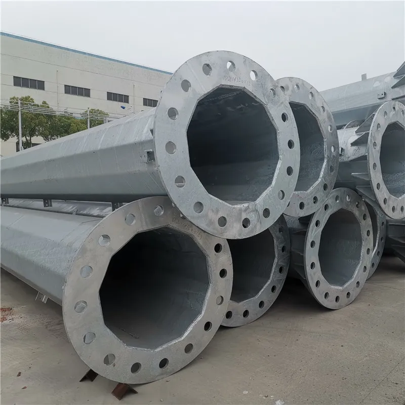 JHSP Q235 110kV Power Transmission Line Steel Tower Galvanized Steel Electric Pole With Favorable Price