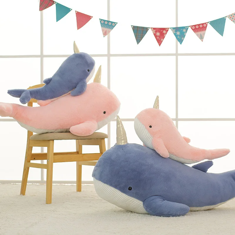 Wholesale baby soft toy custom cute kawaii sea animal soft whale shark plush toys