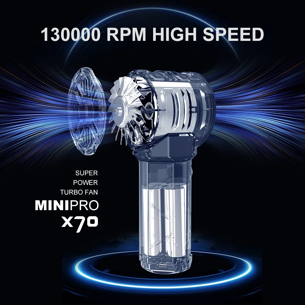 130000 PRM High Speed Super Turbo Snow Blower Car Drying electron Blower Duster Turbo Light Turbo Jet Fan Fan