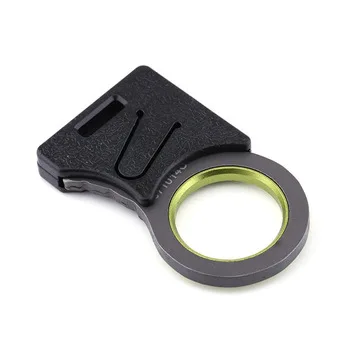 Outdoor Camping Hiking Survival Single Finger Sharp Cut Rope Buckle Keychain Knife EDC Tool