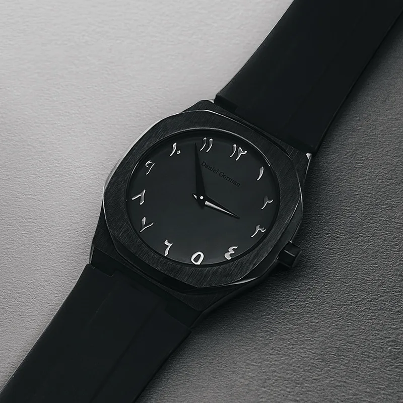 2024 DANIEL GORMAN Luxury Watch Mens Fashion Watches Eastern Arabic Numeral Dial Quartz Wristwatches Japan 2025 Movement Clock