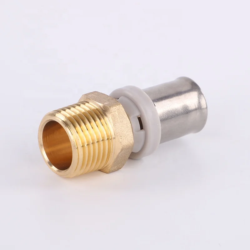 1216mm 1620mm 2026mm 2632mm Press Fittings with nature color Plumbing Fittings M type brass press fitting