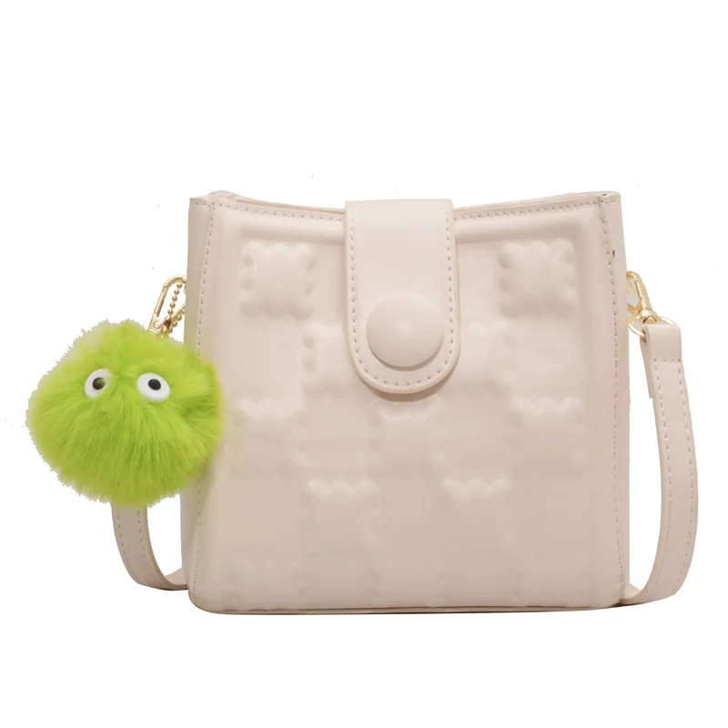 Pendant Pu Leather Handbags Fashion Pure Color Flower Printing Women Bags Shoulder Bag Zipper & Hook Ladies Hand Bags RY73200