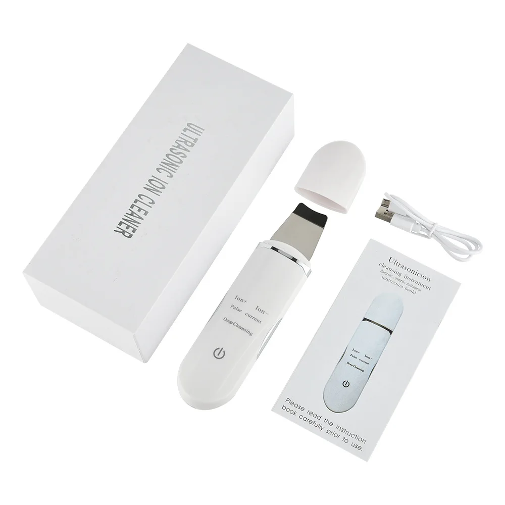 Acoustic scalpel EMS pulse ion skin rejuvenation introduction instrument facial pore cleaning beauty instrument