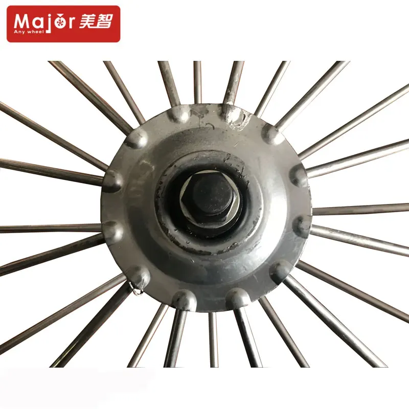 Пневматическое рубиновое колесо со стальным ободом для велосипеда