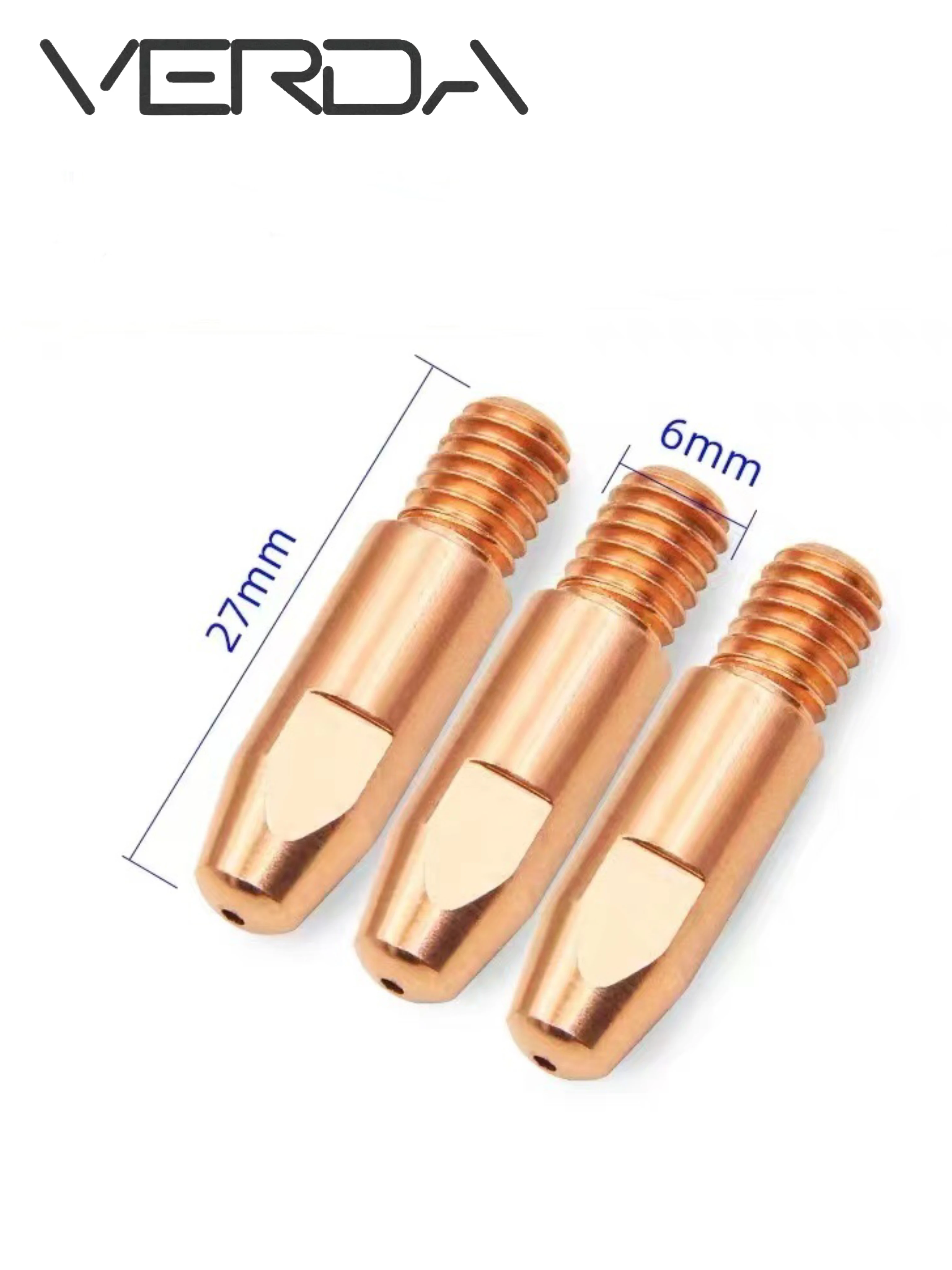 27mm/8mm Copper Welding Torch 24kd Welding Torch Accessories Contact Tip