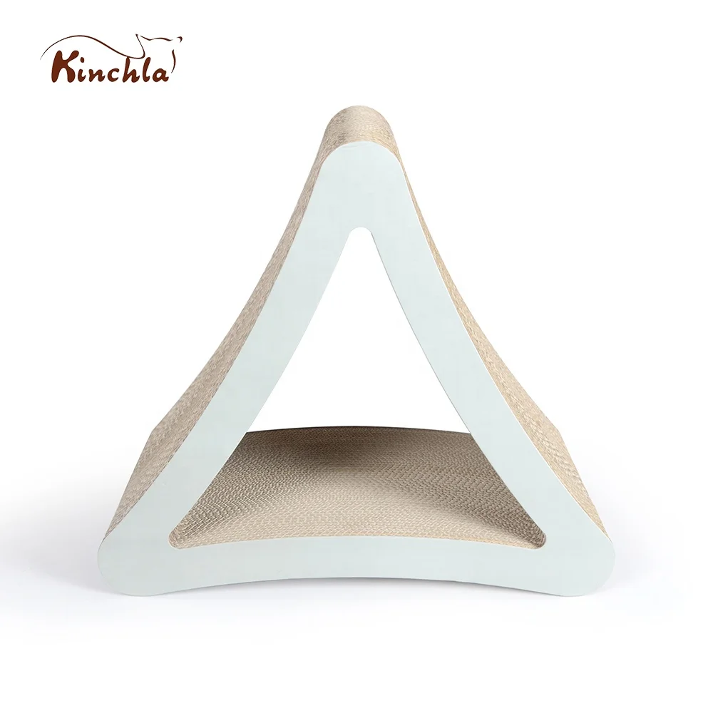 Eco-friendly Safe No Harm pet cat toys scratcher , Cat Scratcher Board , Triangle Scratcher
