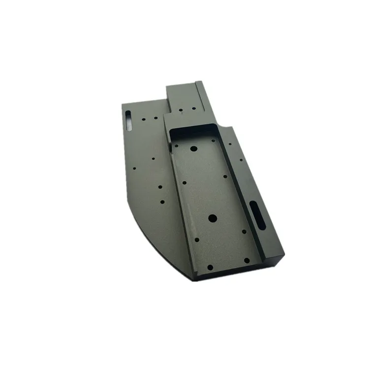 Hard oxidation natural color aluminum alloy pet injection machinery base with CNC machining milling