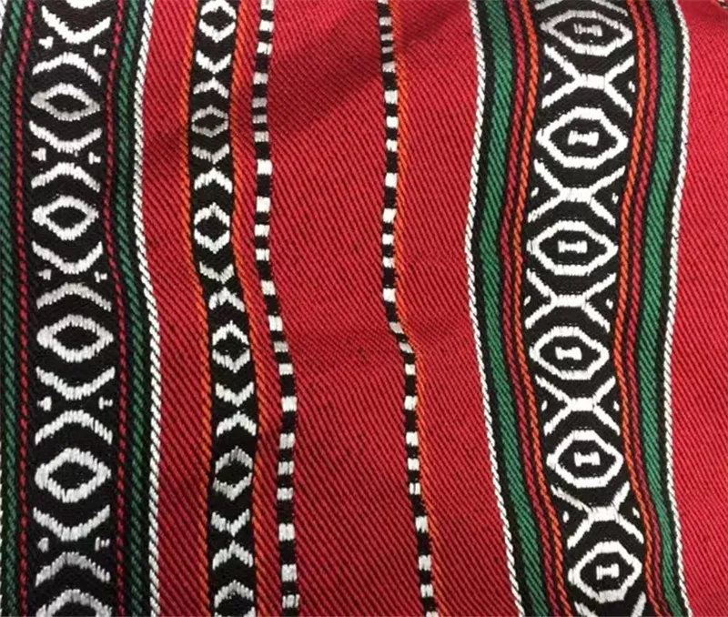Yarn dyed arabic sadu jacquard fabric polyester cotton fabric middle style fabric for tent