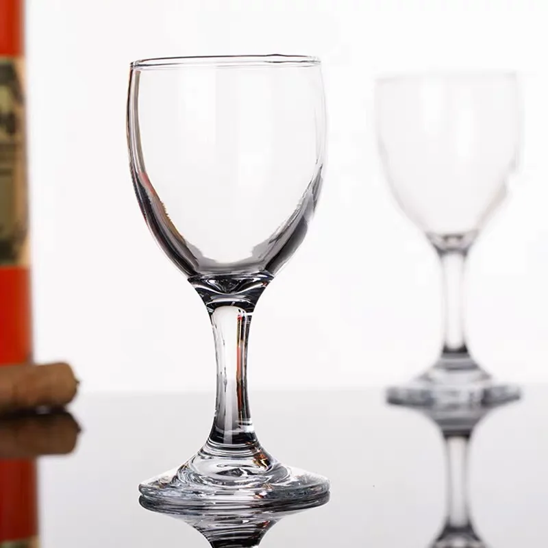 Factory Wholesale Cheap High Quality Long Stem Wine Glasses Wine Glass White Red Customized Logo Retro Wine Glasses
