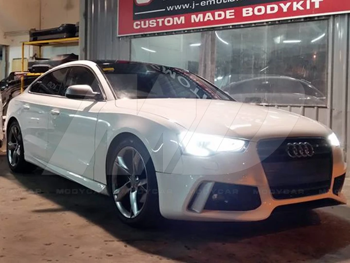 Передний бампер из стекловолокна в стиле карактера для AUDI A5 S5
