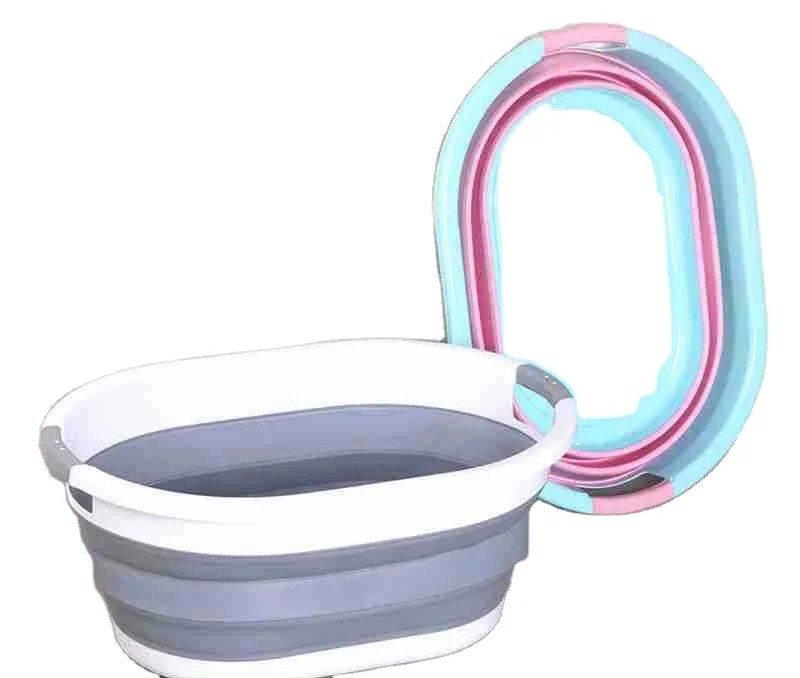 Manufacturer Firect Folding Wash Basin Children Bathtub Oversize Floor-Cleaning Basket Plastic Basin Wash Basin