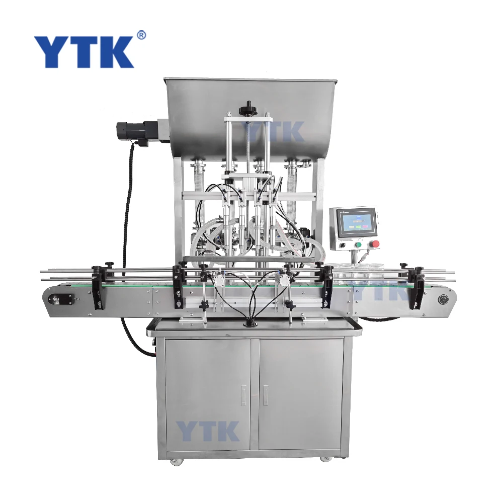 YTK-QZDG4 Automatic Honey Fruit Juice Soap Detergent Paste 4Heads Bottle Filling Machine Line With Cheap Price