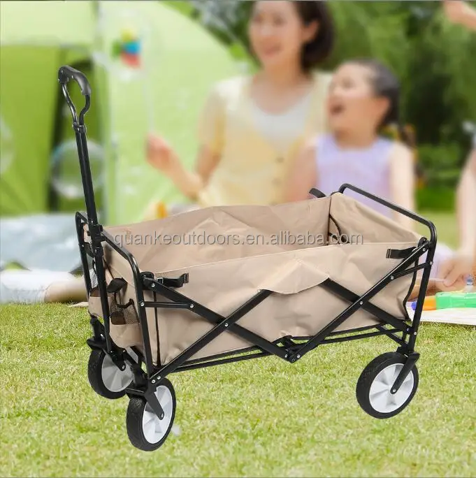 Heavy Duty Picnic Outdoor Folding Utility Cart Wagon Outdoor Camping Easy Folding Car Camping cart