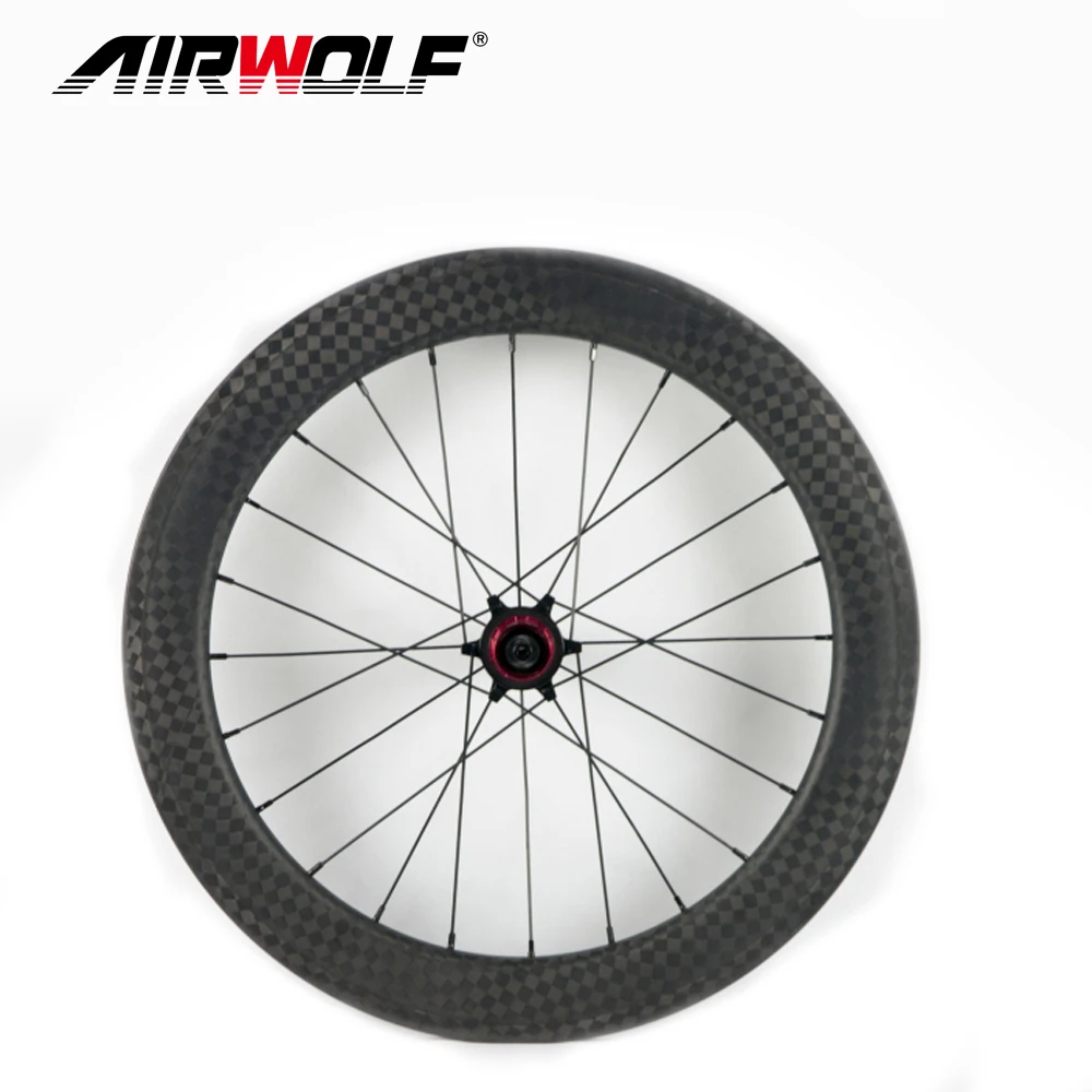 22inch 451 folding bike wheel 23mm width 50mm depth,full carbon fiber road wheels carbon bmx wheelset