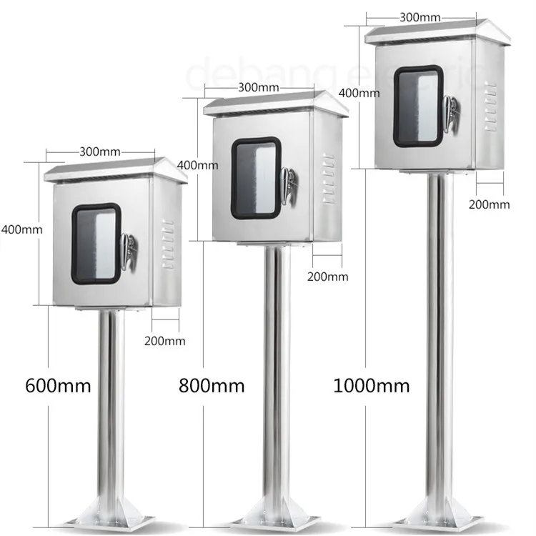 Outdoor Metal IP55 Electrical Floor Standing Cabinet / Switch Box / Cable Distribution Box