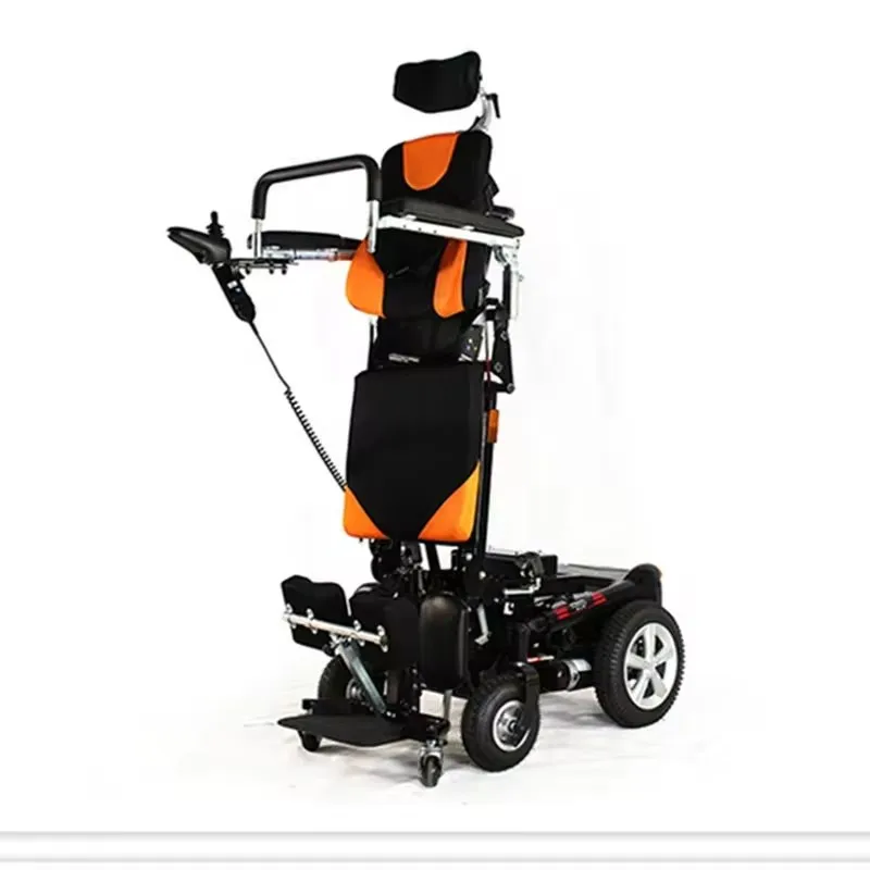 High Quality Power Standing Up Wheelchair For Handicapped Brushless Motor Electric Wheel Chair