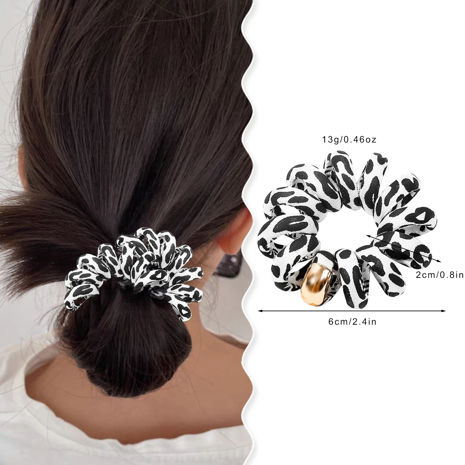 Fabric telephone cord hairband superior sense tie hair band head rope does not hurt the hair rope hair accessories