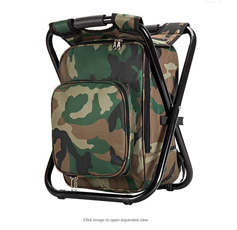 Hot-selling outdoor portable folding chair hiking beach camping fishing folding stool with bag