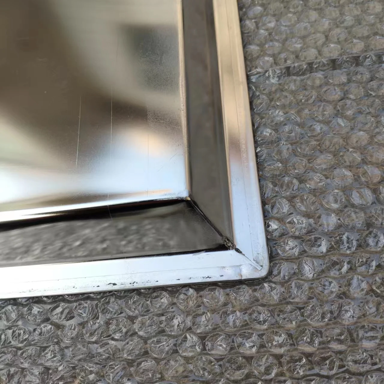 Customizable aluminum tray 304 stainless steel right angle welding manual tray baking tray for food baking